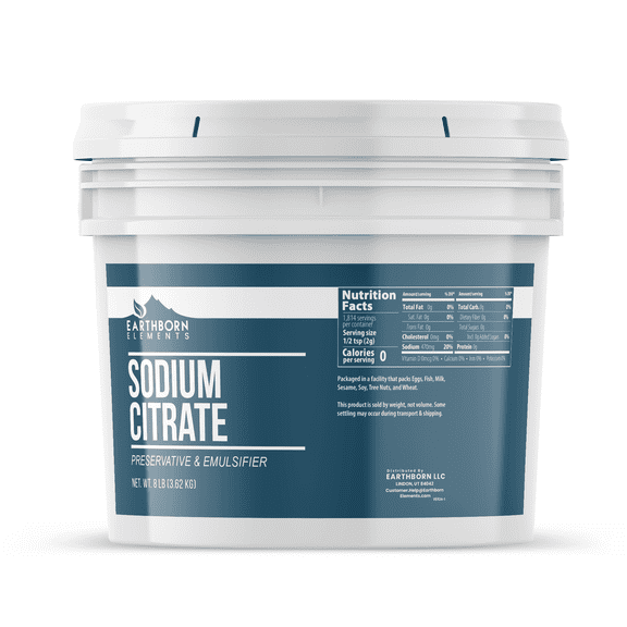 Earthborn Elements Sodium Citrate 1 Gallon, Preservative, Emulsifier