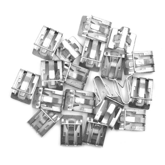 Clip de ajuste del tablero de instrumentos del tablero de instrumentos del retén del retenedor del sujetador del metal del tono de 20pcs para el coche auto