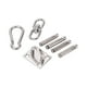 thumbnail image 1 of Ganchos para hamaca kit para colgar hamacas RotateHamaca de 551 libras de capacidad colgador de hamaca resistente colgador de gancho de suspensión juego de accesorios para ANGGREK Otros, 1 of 8