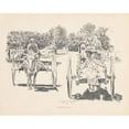thumbnail image 2 of J. Campbel Phillips 24x20 Black Ornate Framed Double Matted Museum Art Print Titled: A Passing Flirtation (1899), 2 of 5