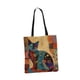 thumbnail image 5 of Bolso de lona para mujer, regalo de San Valentín, bolso de viaje, bolso de hombro Gato de frente, 5 of 9