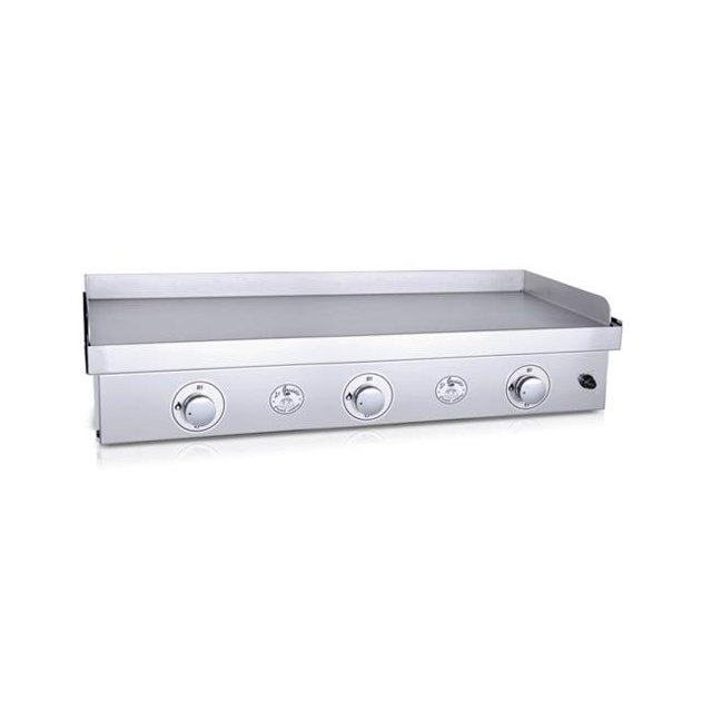 41.25 x 15.75 in. Cooking Surface 3 Burner Stainless Steel Griddle