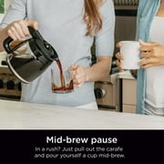 Ninja 12-Cup Programmable Drip Coffee Maker, 2 Brew Styles, Adjustable Warming Plate, CE250, Black/Stainless Steel