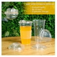 Plastic Strawless Sipper Lid Clear Strawless Snap Disposable PET Cup