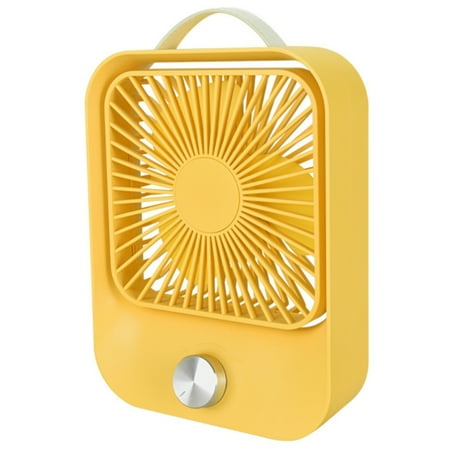 

Mini USB Desktop Cooling Fan with 360 Rotation Adjustable Yellow
