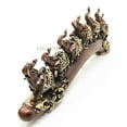 thumbnail image 2 of African Adorned Elephant Herd On Great Migration Journey Figurine In Dark Mahogany Finish, 2 of 4