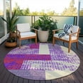 thumbnail image 5 of Addison Rugs Chantille Indoor/Outdoor Transitional Rectangles Lavender Washable Round Rug, 8' x 8', 5 of 5