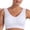 Womens Bras White, variant on ylioge S-4X Womens Plus Size Sports Bras No Underwire Support Tshirt Bralettes Stretchy Pullover Push Up Breathable Full-Coverage Yoga Underwear Bra