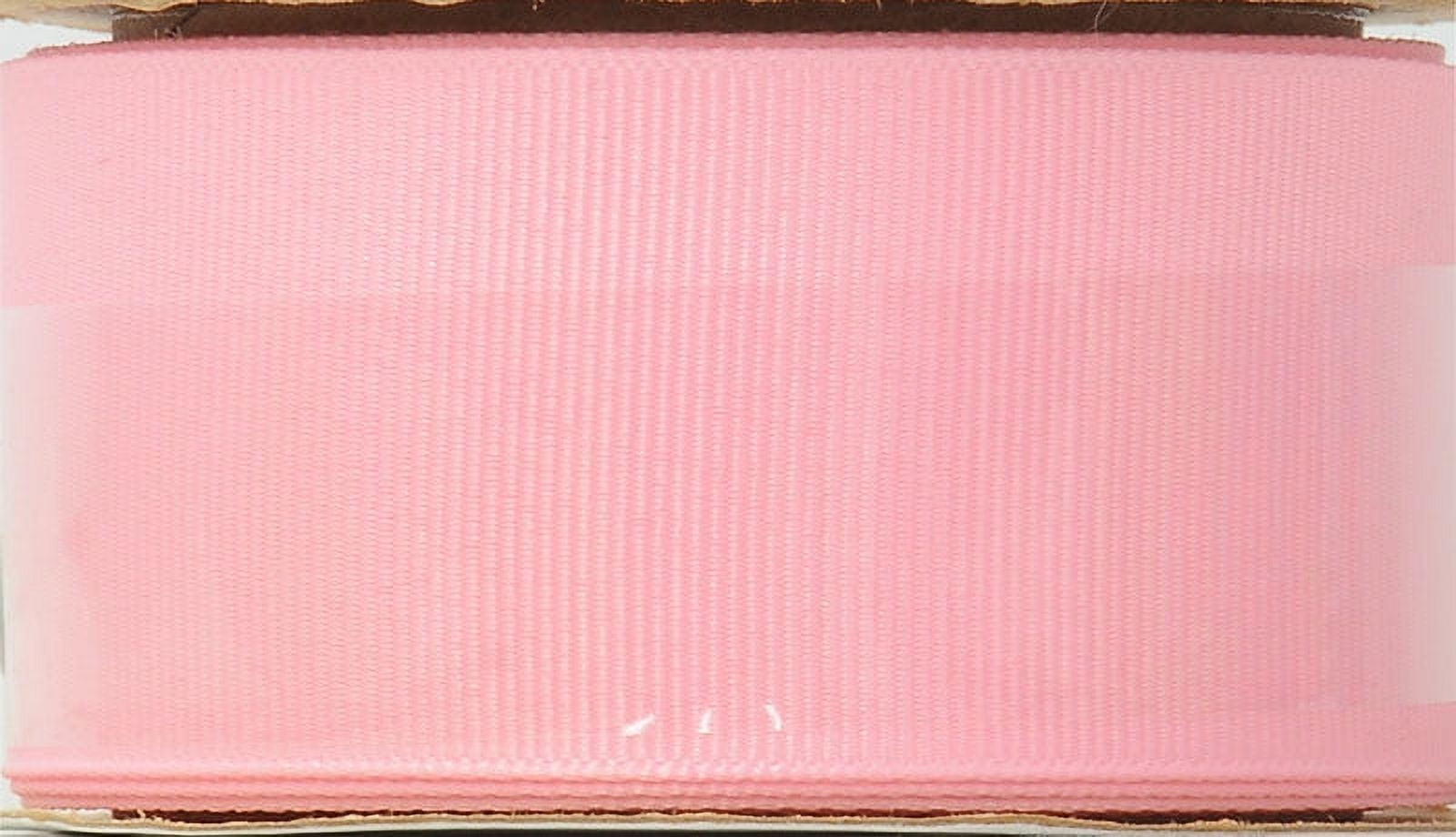 (7 pack) Offray Ribbon, Pink 1 1/2 inch Grosgrain Polyester Ribbon, 12 feet