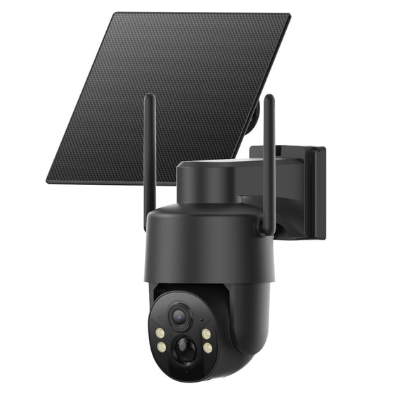 Liwan 4G LTE Cellular Solar Security Camera, Wireless Outdoor No WiFi Camera, 360 Live View, 4MP Color Night Vision, PIR, 2-Way Talk