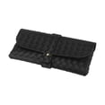 thumbnail image 3 of Runquan 2xEyeglass Case, Glasses Pouch Case PU Leather Spectacle Case Portable Handbag Storage Bag Eyeglass Pouch Eyewear Case with Button , Black, 4 Pcs, 3 of 8