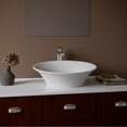thumbnail image 3 of Karran Usa QM164WH Quattro Matte 20-5/8" Oval Acrylic Vessel Bathroom Sink - White, 3 of 5
