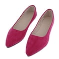 thumbnail image 1 of Mocasines planos Hugo Zapatos planos antideslizantes con punta para mujer Rojo 38, 1 of 10