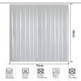 thumbnail image 2 of Short Shower Curtain Liner 48 Inch Length, Clear Peva Vinyl Waterproof Walk in Tub Shower Curtain Sets with 3 Heavy Magnets 70x48'', 2 of 4