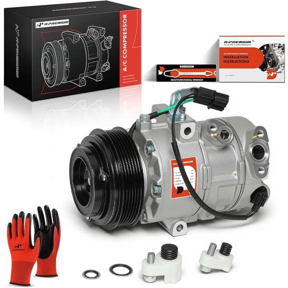 A-Premium Air Conditioner AC Compressor with Clutch Compatible with Hyundai Tucson 2019 2020 2021 2.0L