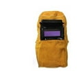 thumbnail image 1 of Leather Welding Helmet Auto-Darkening Filter Lens Face Mask Breathable Welder Security Protection Hood Helmet Welding Protector ,Flame Retardant, 1 of 8