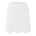 thumbnail image 5 of vigerkar Skorts for Woman with Pockets Golf Athletic Skirts Scalloped Hem Tennis Skirt Dressy Casual (White, S), 5 of 7