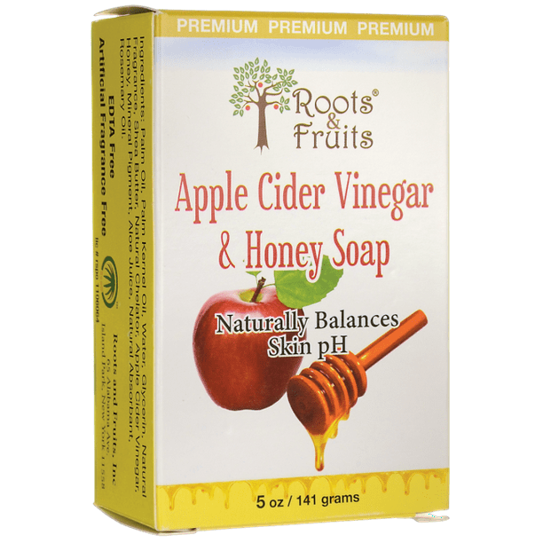 Roots & Fruits Apple Cider Vinegar and Honey Soap 5 oz Bar(S) Walmart