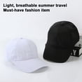 thumbnail image 3 of Eoperou Unisex Baseball Hat Hollow Mesh Solid Color Long Brim Anti-UV Sun Protection Quick Dry Splash-resistant Lightweight Outdoor Cap Women Men Hat, 3 of 8