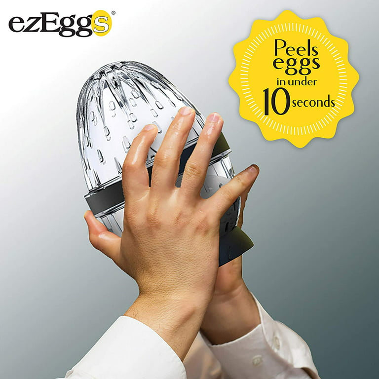 EZ EGGS Hard Boiled Egg Peeler, 3 Egg Capacity – Handheld Specialty Kitchen  Tool