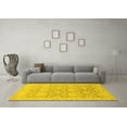 thumbnail image 3 of Ahgly Company Machine Washable Indoor Rectangle Oriental Yellow Traditional Area Rugs, 7' x 9', 3 of 4