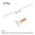 thumbnail image 2 of Uxcell 3mm Dia. 400mm Length Solid Copper Round Rod Lathe Bar Stock for DIY Craft 2pack, 2 of 4