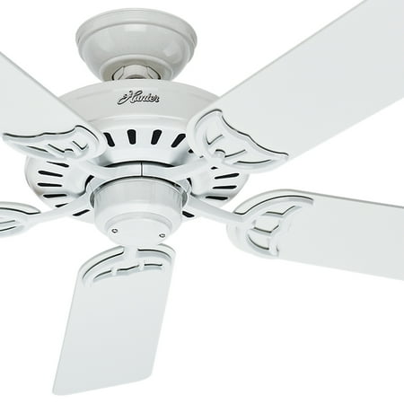 Hunter White Blade Hunter Fan 52