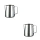 thumbnail image 2 of Kearding Jarra para espumar leche de acero inoxidable, café Espresso, Barista, artesanía, latte, capuchino, taza para crema de leche, jarra para espumar 7*8.5 cm 2piezas Kearding CBP080354, 2 of 5