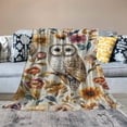 thumbnail image 2 of Orinice Cute Owl Blanket - Soft Lightweight Cozy  Throw Blanket for Adults Kids Women, Fuzzy Warm Blankets for Couch, Bed, Travel, Outdoor Use, Home Decor   60x80in, 2 of 6