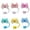 Mutlicolor, variant on 6PCS Bow Straw Toppers, Cute Straws Covers for Stanley 30&40 Oz Tumbler with Handle, 10mm Dust-Proof Drinking Straw Dispensers Straw Topper Cap for Girls Kids