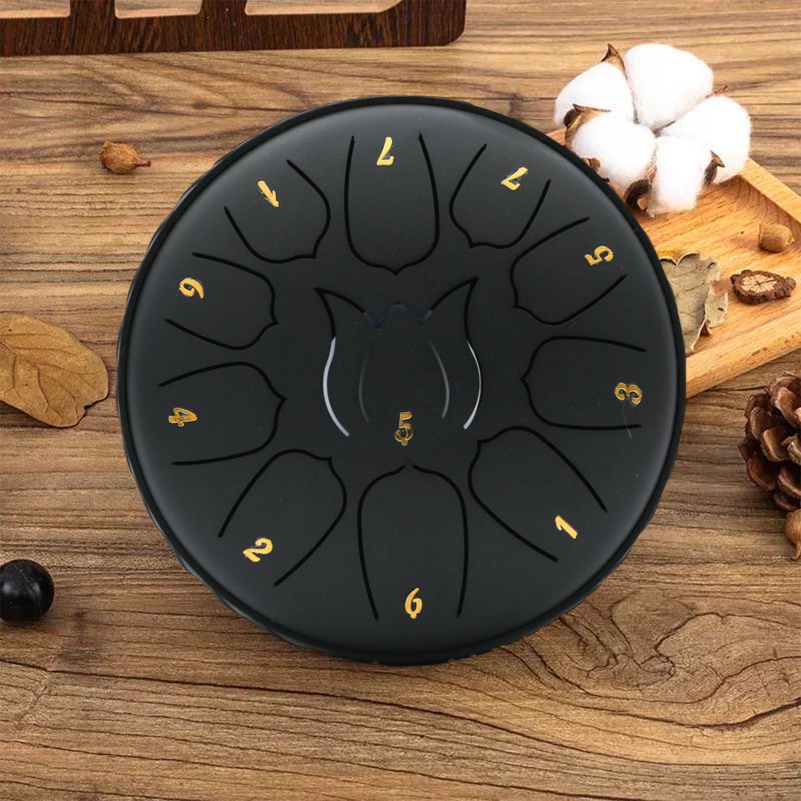 Nsxcdh 6 Inch 11 Tone Hand Drum,Children's Drum,Carbon Steel,6.49x1.95in,Unique Rhythms,Portable,Adult Kids,Musical Instrument,Toys Home Office Decor
