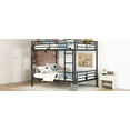 thumbnail image 3 of Contemporary Full Over Full Metal Bunk Bed for Modern Homes, 3 of 15