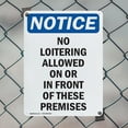 thumbnail image 5 of (2 Pack) No Loitering Allowed On Or In OSHA Notice Sign 10 Inch X 14 Inch Plastic Sign, Weather Resistant, UV Protected for Workplace, Business, and Construction Site, Made in the USA, 5 of 8