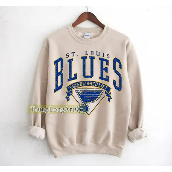 St. Louis Hockey Sweatshirt Crewneck, Vintage Blues shirt, St. Louis Hockey Fan shirt, Hockey Tee, Blues Sweatshirt