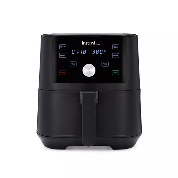 Instant Pot Vortex 6-Quart Air Fryer, Black - New Open Box, Four Built-In Smart Programs