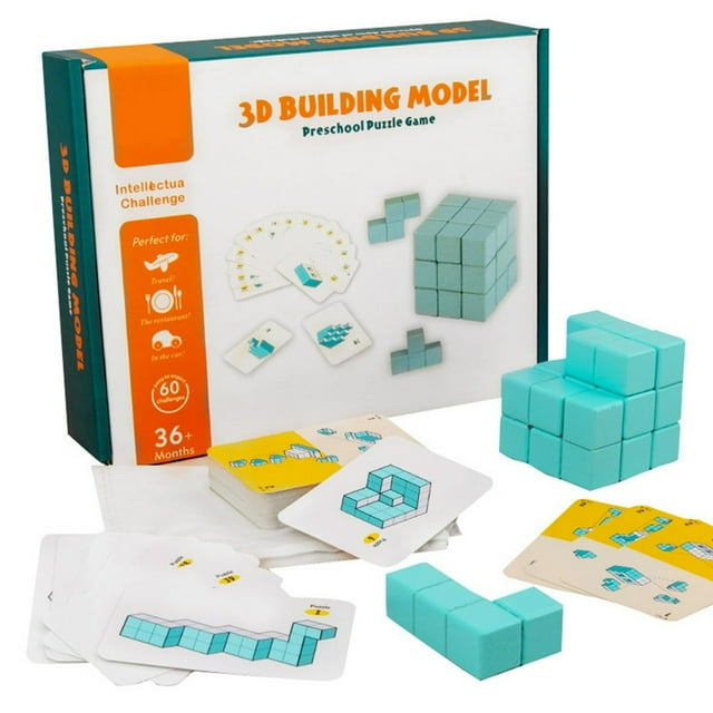 3D Geometry Space Thinking Training Building Blocks Kits Creative Cubes for Children Changeling Puzzle Game Toys for Kids