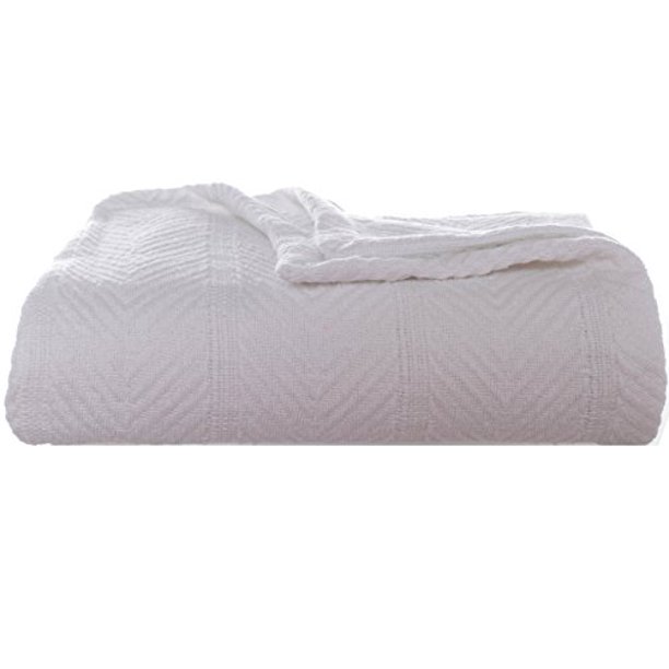 Eddie Bauer Herringbone Cotton Blanket
