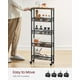 thumbnail image 5 of Slim Rolling Cart VASAGLE, almacenamiento de 5 niveles para cocina, marrón, 5 of 7