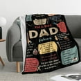 thumbnail image 6 of DAJU Dad Gifts from Daughters Son Blanket Flannel Soft and Comfortable Anti static Bed Sofa Blanket(30*40inch), 6 of 6