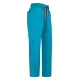 thumbnail image 7 of Fgvctg Womens Scrub Sets Plus Size Nurse Uniforms Stretchy V Neck Scrub Tops and Pants Scrub Set Medical Scrubs with Pockets Turquoise 2XL, 7 of 7