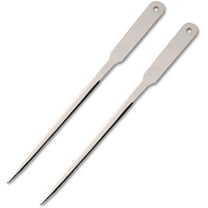 2 Pieces Stainless Steel Envelope Opener Letter Openers Lightweight Envelope Slitter Envelope Opening Slitter, Silver-Tone