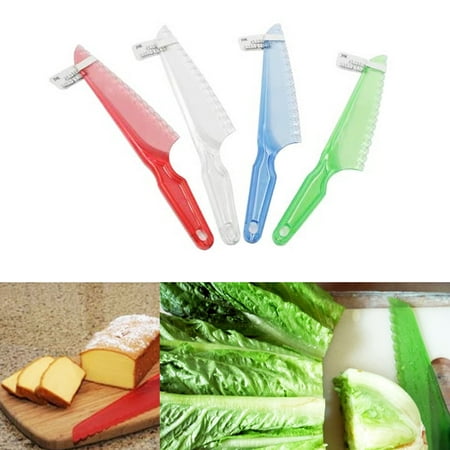 Lettuce Knife Fresh Cut Salad Cake Brownie Strong Plastic Blade Chopper 7 Inch (Best Way To Cut Lettuce For Burgers)