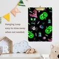 thumbnail image 5 of FMSHPON Halloween Neon Pumpkin Skull Spider Clipboard Hardboard Wood Nursing Clip Board and Pull for Standard A4 Letter 13x9 inches, 5 of 5