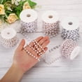 thumbnail image 5 of Uxcell 5m/16 Feet Faux Pearl Beading Chain with Spool, 5mm Brass Chain Link for Jewelry Making Style 1, Dark Gold, 5 of 6