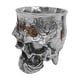 thumbnail image 2 of Taza de cerveza de café de vino de metal Toystoory con calavera humana grabada gótica, 2 of 6
