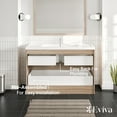 thumbnail image 6 of Eviva Smile 48" White Oak Freestanding Modern Bathroom Vanity w/ White Integrated Top, 6 of 7