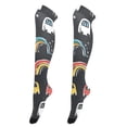 thumbnail image 7 of Cars Doodle Womens Thigh High Stocks Over Knee High Socks Thigh Tigh Boot Stockings, 7 of 7