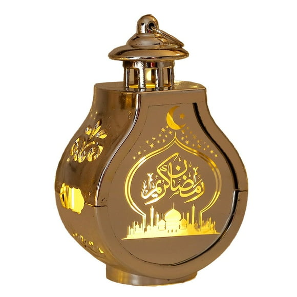 Bgsha Ramadan Decoration 2024 Led Lantern Light Eid Mubarak Ornaments