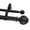 Black, variant on 1-Inch Diameter Double Curtain Rod Set, 28–48 Inch Adjustable, Artichoke Finials, Weathered White