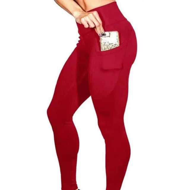 Leggins Mujer Deportivos Licra Gym Moda Bolsa Celular